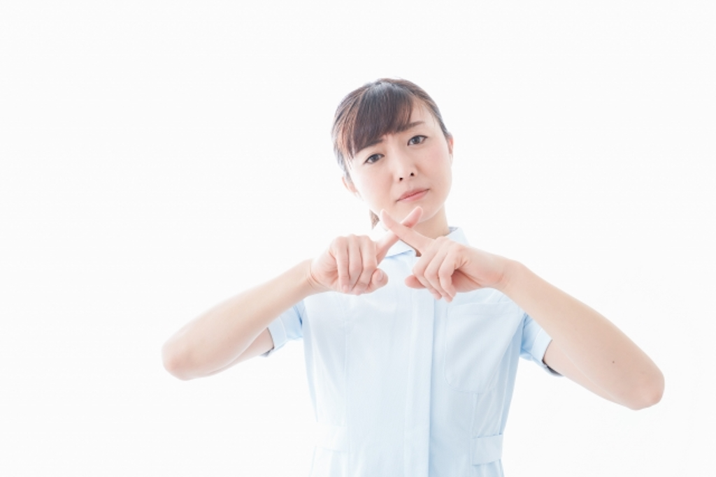 看護師とNGポーズ